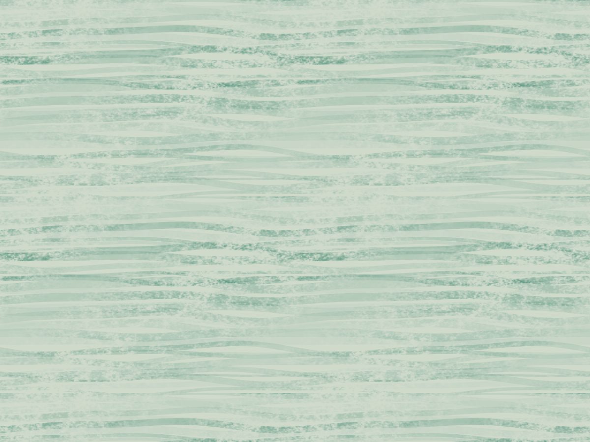 Waterline, Atmosphere collection, seamless repeat pattern shown in Emerald on ivory