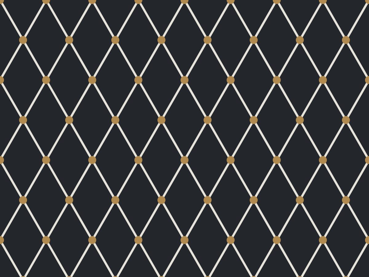 Diagrid, Built Environment collection, seamless repeat pattern shown in Bone on ink