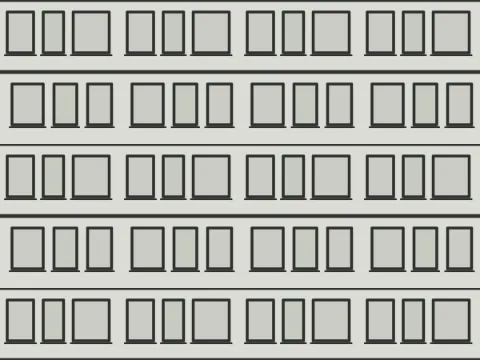Punched window pattern, Built Environment collection