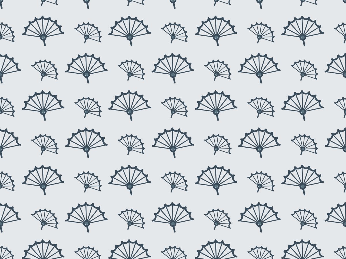 Rocaille shell, Classical collection, seamless repeat pattern shown in Slate water