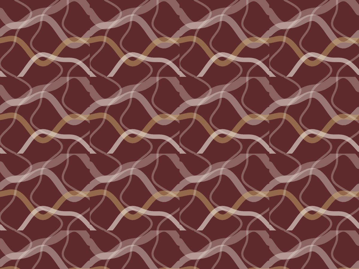 Gesture, Contemporary collection, seamless repeat pattern shown in Ivory on oxblood
