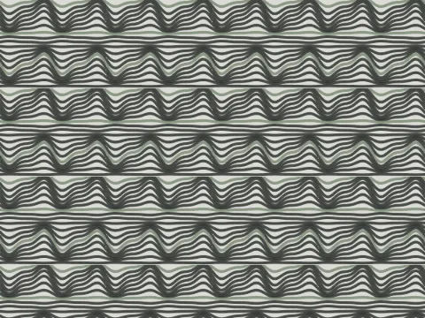 Wave moiré pattern, Contemporary collection