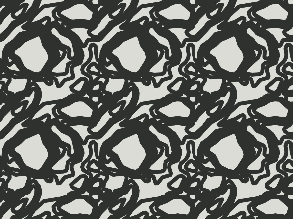 Swell, Contour collection, seamless repeat pattern shown in Charcoal felt