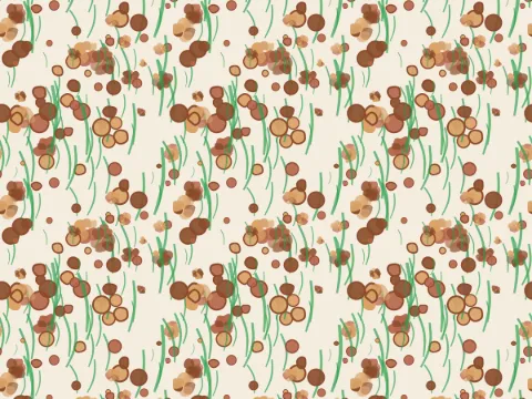 Wildflower mix pattern, Flowers collection