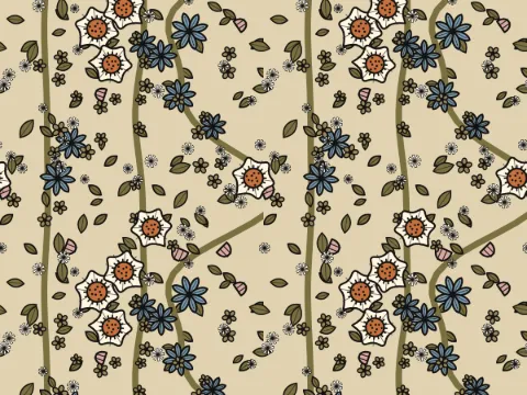 Sand pattern, Folk Garden collection