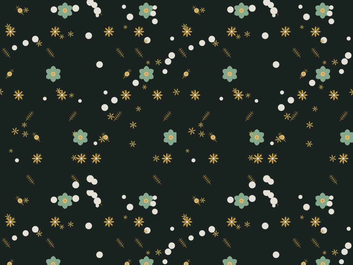 Garland, Garden collection, seamless repeat pattern shown in Night garden