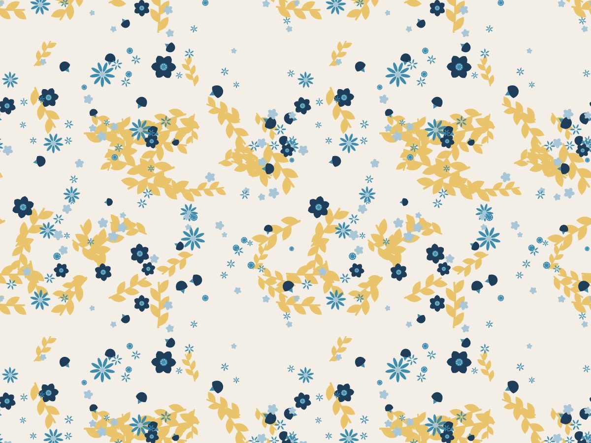 Meadow, Garden collection, seamless repeat pattern shown in Coastal
