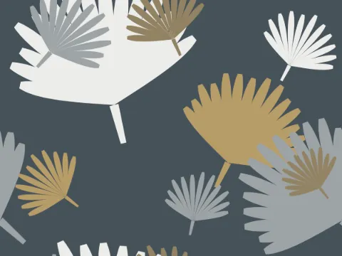 Paper palms pattern, Grove collection