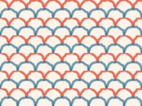 Scallop pattern, Hand Block collection