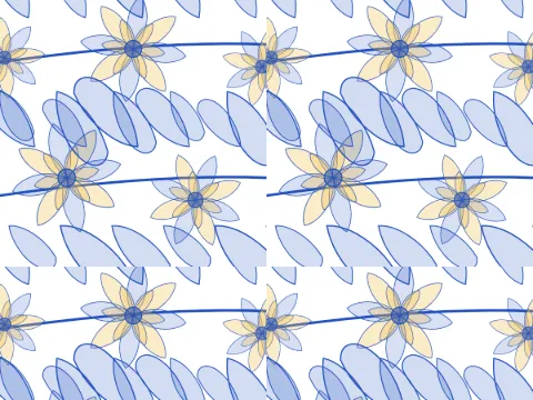 Magnolia pattern, Large Format collection