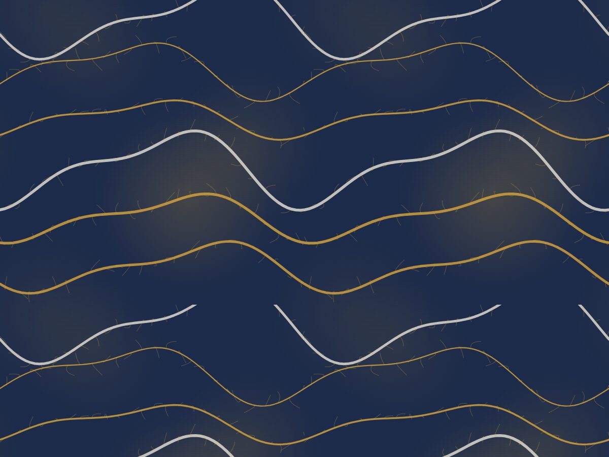 Marble slab, Large Format collection, seamless repeat pattern shown in Ochre on navy