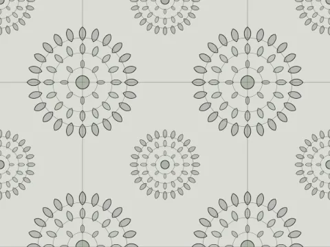 Rosette pattern, Large Format collection
