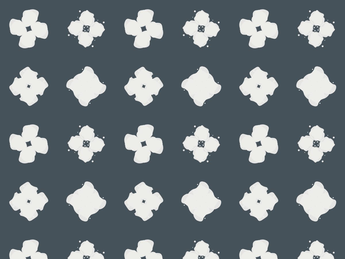 Cross blot, Mirror collection, seamless repeat pattern shown in Chalk on slate