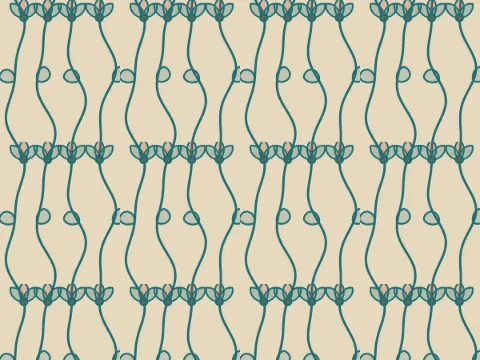 Lily stem pattern, Modern collection
