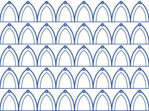 Rib vault pattern, Nature's Form collection