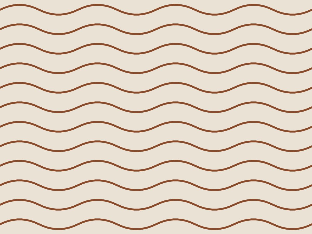 Dune ripple, Nature's Geometry collection, seamless repeat pattern shown in Oxide on oak
