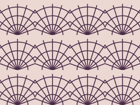 Palm fan pattern, Nature's Geometry collection