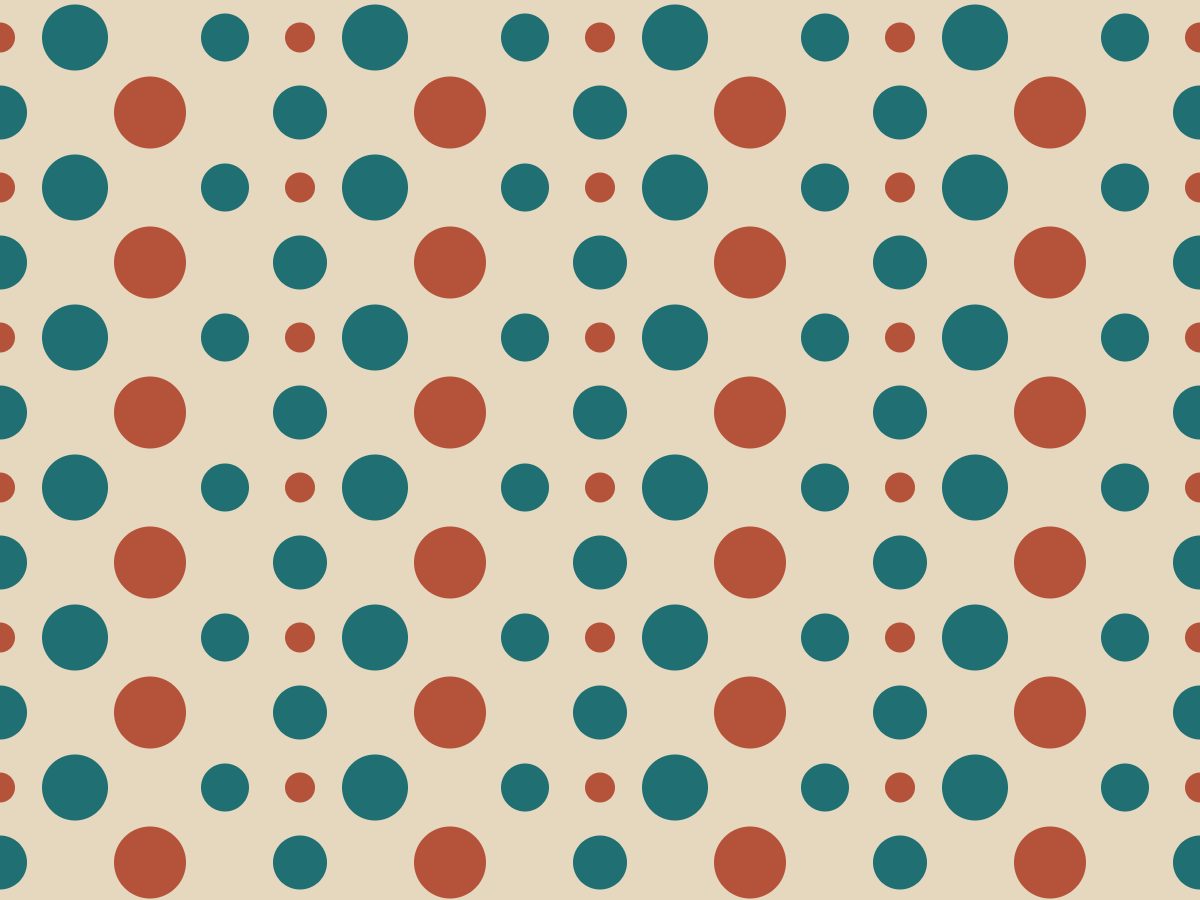 Pebble stack, Nature's Geometry collection, seamless repeat pattern shown in Teal on sand