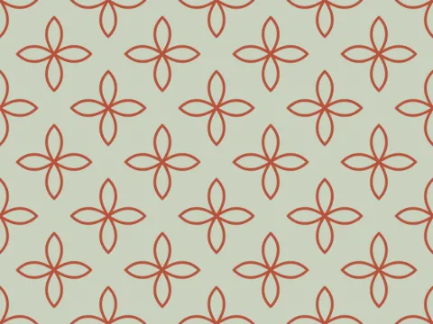 Petal rosette pattern, Nature's Geometry collection