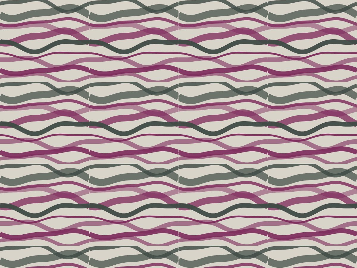 Erosion strata, Nature's Hand collection, seamless repeat pattern shown in Plum on stone