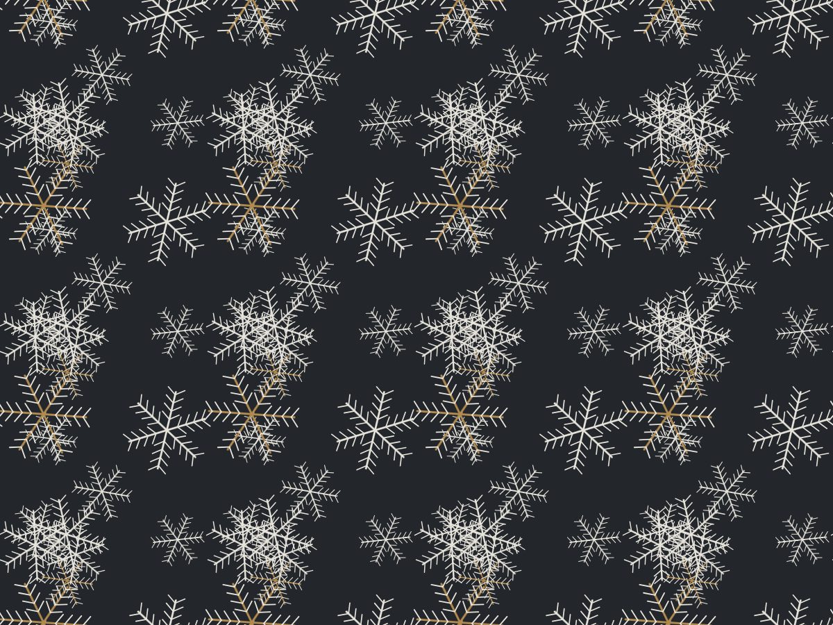 Frost bloom, Nature's Hand collection, seamless repeat pattern shown in Bone on ink