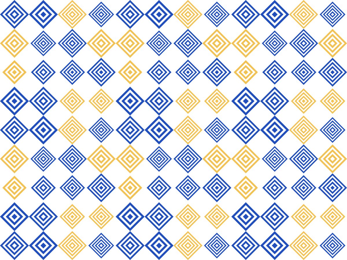 Diamond drift, Optic collection, seamless repeat pattern shown in Cobalt on white