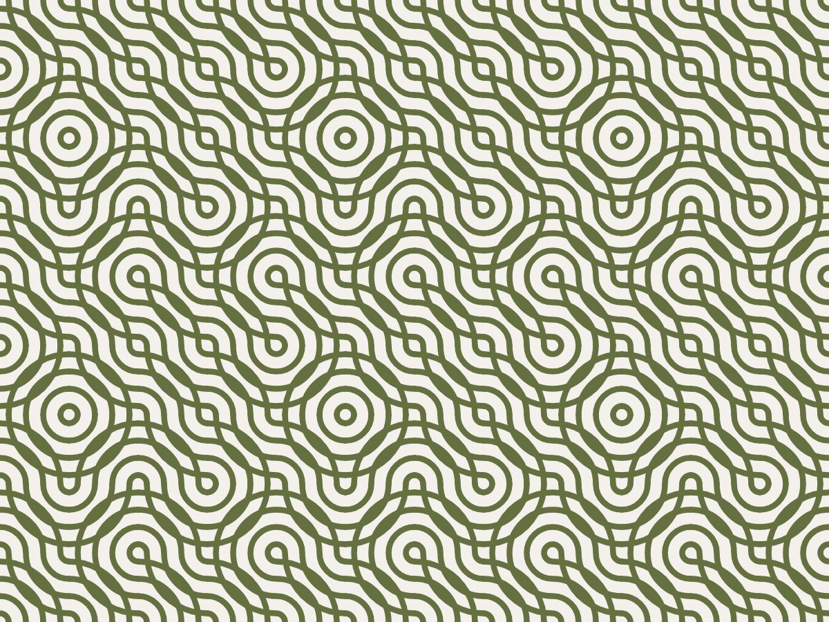 Loose weave, Optic collection, seamless repeat pattern shown in Olive and terracotta