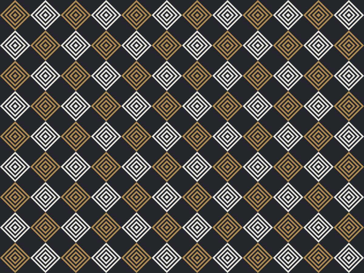 Nested diamond, Optic collection, seamless repeat pattern shown in Bone on ink