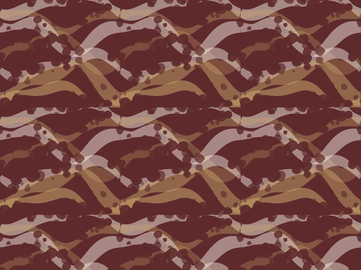 Dry brush, Painterly collection, seamless repeat pattern shown in Ivory on oxblood