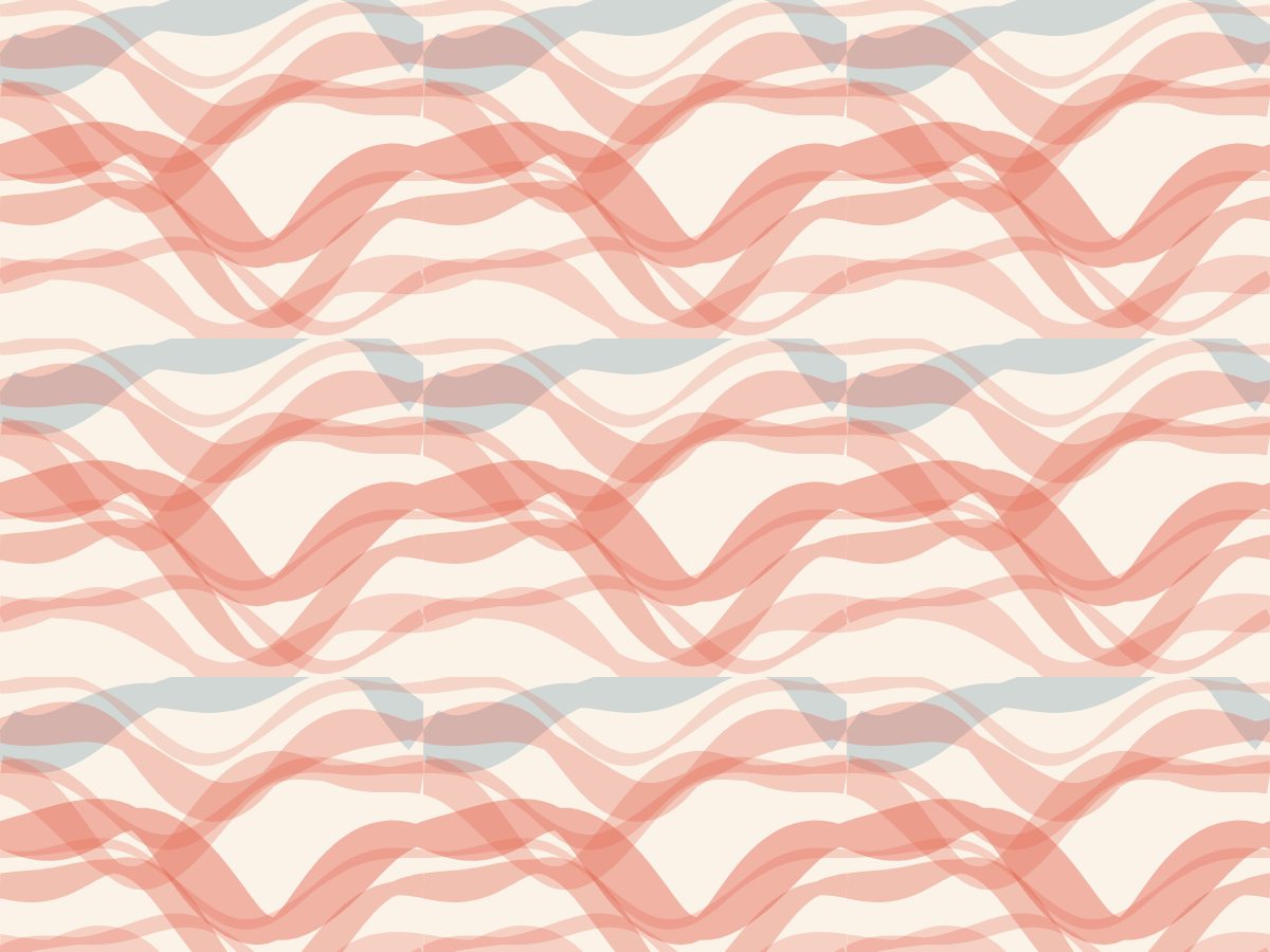 Loaded brush, Painterly collection, seamless repeat pattern shown in Coral on cream