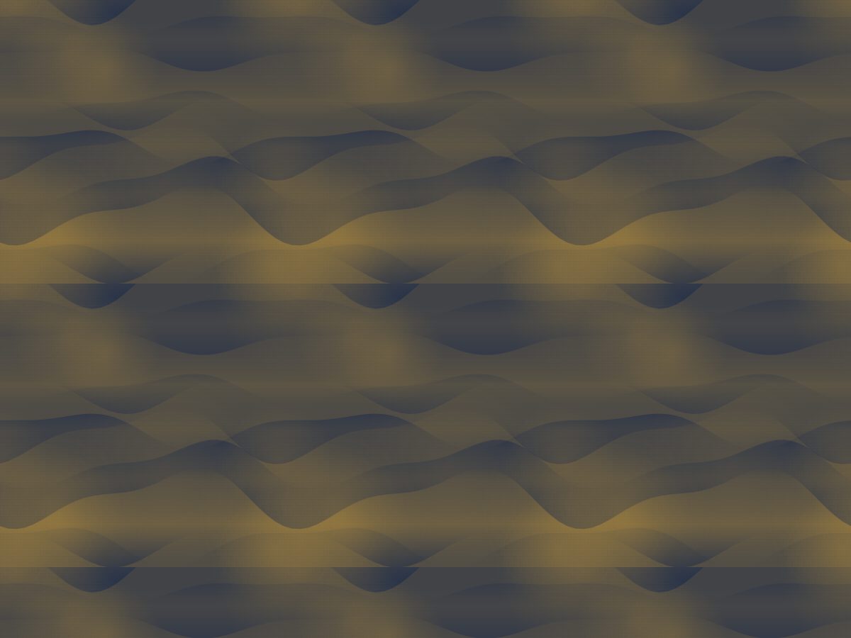 Tonal drift, Painterly collection, seamless repeat pattern shown in Ochre on navy