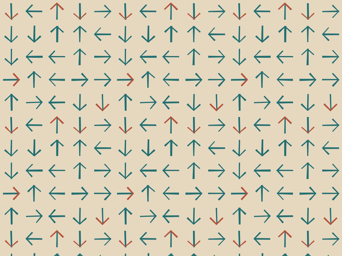 Dart, Tribal collection, seamless repeat pattern shown in Teal on sand