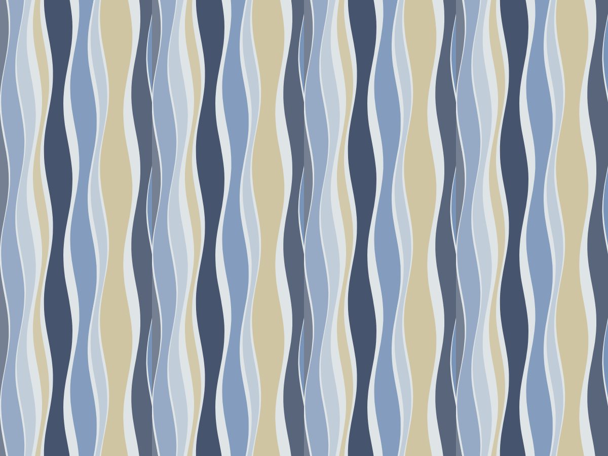 Wet stripe, Watercolors collection, seamless repeat pattern shown in Harbor